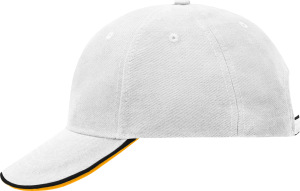 Myrtle Beach - Double Sandwich Cap (White/Black/Gold Yellow)