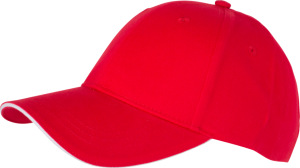 Myrtle Beach - 6 Panel Sandwich Kappe (red/white)