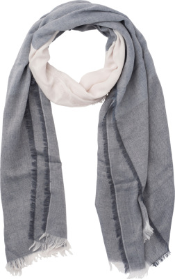 Myrtle Beach - 3-coloured Scarf (denim/off white)