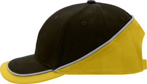 Myrtle Beach - Turbo Piping Cap (black/gold-yellow/light-grey)