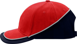 Myrtle Beach - Turbo Piping Cap (red/navy/light-grey)