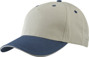 Myrtle Beach - 5 Panel Sandwich Kappe (beige/navy/beige)