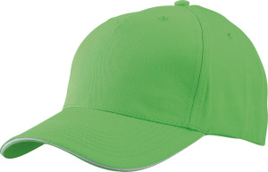 Myrtle Beach - 5 Panel Sandwich Kappe (lime green/white)