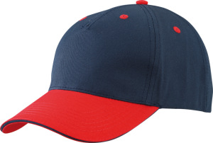 Myrtle Beach - 5 Panel Sandwich Kappe (navy/red/navy)