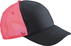 Myrtle Beach - Retro Mesh Cap (black/neon-orange)