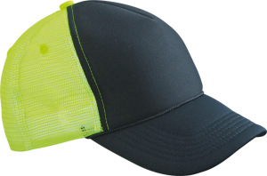 Myrtle Beach - Retro Mesh Cap (black/neon-yellow)