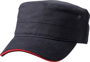 Myrtle Beach - Military Sandwich Cap (black/red)