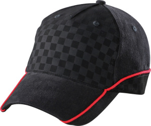 Myrtle Beach - Racing Cap Embossed (black/black/red)