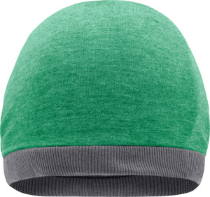 Myrtle Beach - Heather Summer Beanie (Green Melange/Dark Grey)