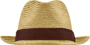 Myrtle Beach - Hat in braiding appearance (straw/brown)