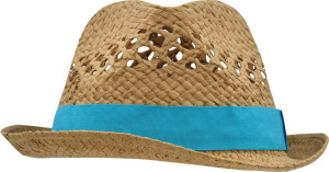 Myrtle Beach - Summer Style Hat (caramel/turquoise)