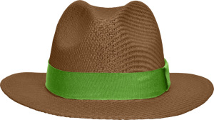 Myrtle Beach - Light Summer Hat (nougat/lime-green)