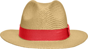 Myrtle Beach - Light Summer Hat (straw/red)