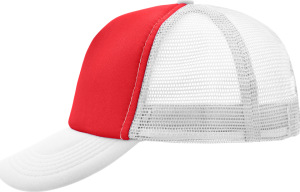 Myrtle Beach - 5-Panel Polyester Mesh Cap (Red/White)