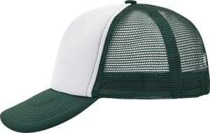 Myrtle Beach - 5-Panel Polyester Mesh Cap (White/Dark Green)