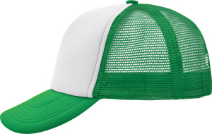 Myrtle Beach - 5-Panel Polyester Mesh Cap (White/Fern Green)