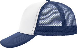 Myrtle Beach - 5-Panel Polyester Mesh Cap (White/Navy)