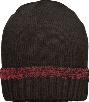 Myrtle Beach - Traditional Beanie (anthracite melange/red)