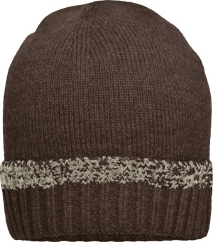 Myrtle Beach - Traditional Beanie (brown melange/beige)