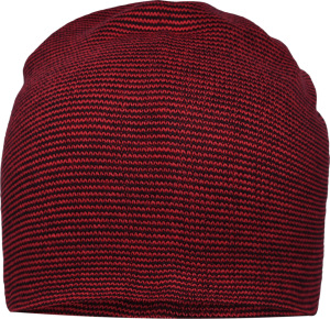 Myrtle Beach - Casual Long Beanie (indian red/black)