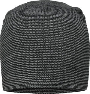 Myrtle Beach - Legere überlange Strickmütze (silver/black)