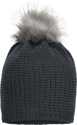 Myrtle Beach - Fine Crocheted Beanie (graphite/silver)