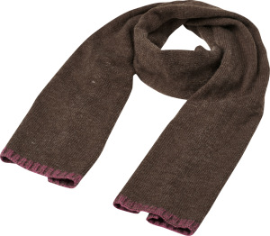 Myrtle Beach - Traditional Scarf (brown melange/purple)