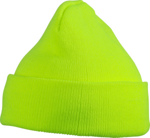 Myrtle Beach - Kinder Strickmütze (neon yellow)