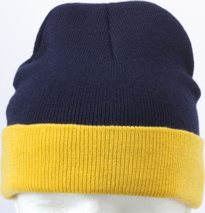 Myrtle Beach - Knitted Cap 2-tone (navy/gold-yellow)