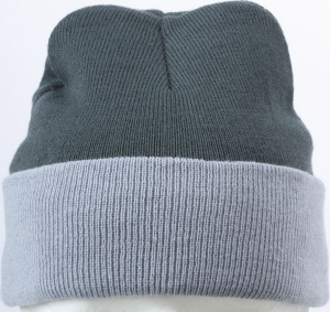 Myrtle Beach - Knitted Cap 2-tone (dark-grey/light-grey)