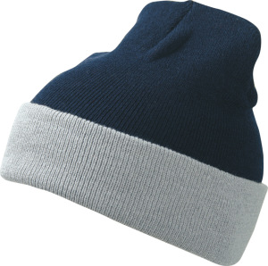 Myrtle Beach - Knitted Cap 2-tone (navy/grey)