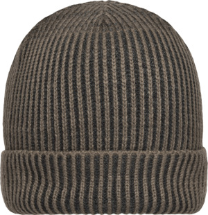 Myrtle Beach - Ribbed Beanie (dark-olive/anthracite)