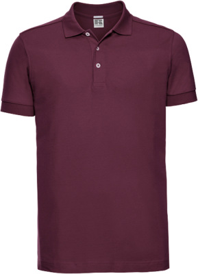 Russell - Men's Piqué Stretch Polo (burgundy)