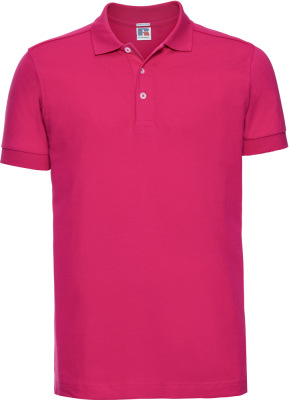 Russell - Men's Piqué Stretch Polo (fuchsia)