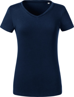 Russell - Damen Bio V-Neck T-Shirt (french navy)