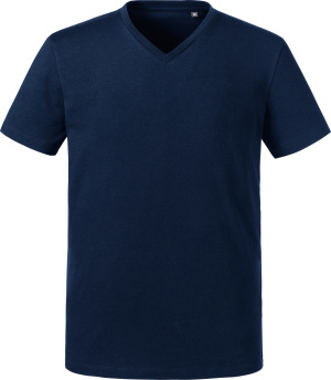 Russell - Herren Bio V-Neck T-Shirt (french navy)
