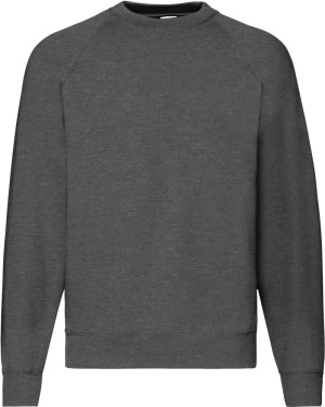 Fruit of the Loom - Classic Raglan Sweat (Dark heather grey)