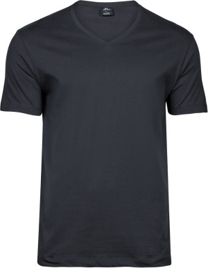 Tee Jays - Mens Fashion V-Neck Soft-Tee (dark grey)