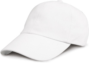 Result - Low Profile Heavy Brushed Cotton Cap (White)
