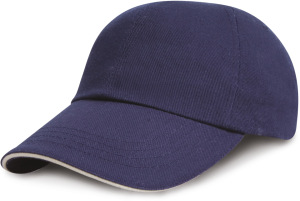 Result - Heavy Brushed Cotton Cap (Navy/White)