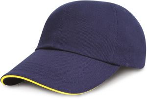 Result - Heavy Brushed Cotton Cap (Navy/Yellow)