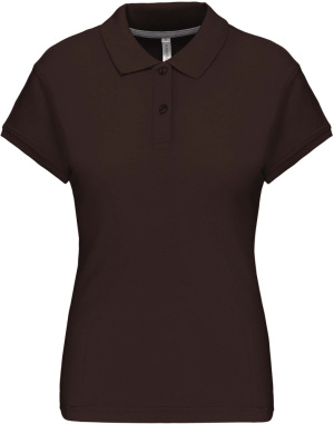 Kariban - Ladies Short Sleeve Pique Polo Shirt (Chocolate)