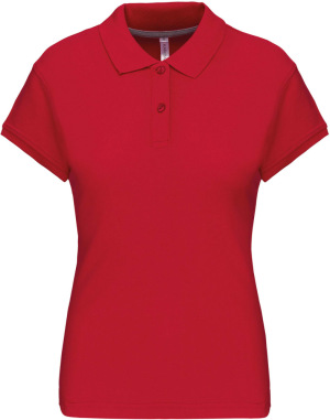 Kariban - Ladies Short Sleeve Pique Polo Shirt (Red)