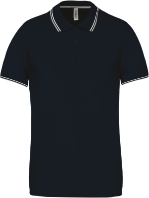 Kariban - Herren Kurzarm Piqué Polo (Navy / Light Grey / White)