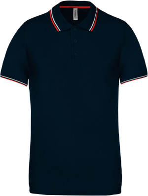 Kariban - Mens Short Sleeve Polo Pique (Navy / Red / White)