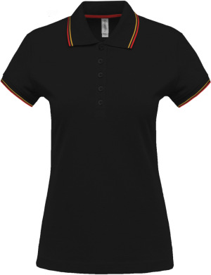 Kariban - Ladies Short Sleeve Polo Pique (Black / Red / Yellow)