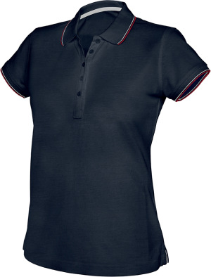 Kariban - Damen Kurzarm Piqué Polo (Navy / Red / White)