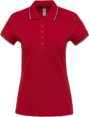 Kariban - Ladies Short Sleeve Polo Pique (Red / Navy / White)