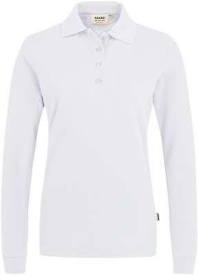 Hakro - Damen Longsleeve-Poloshirt Mikralinar (weiß)