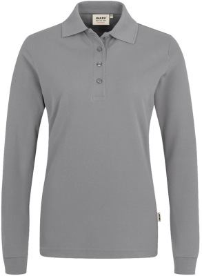 Hakro - Damen Longsleeve-Poloshirt Mikralinar (titan)